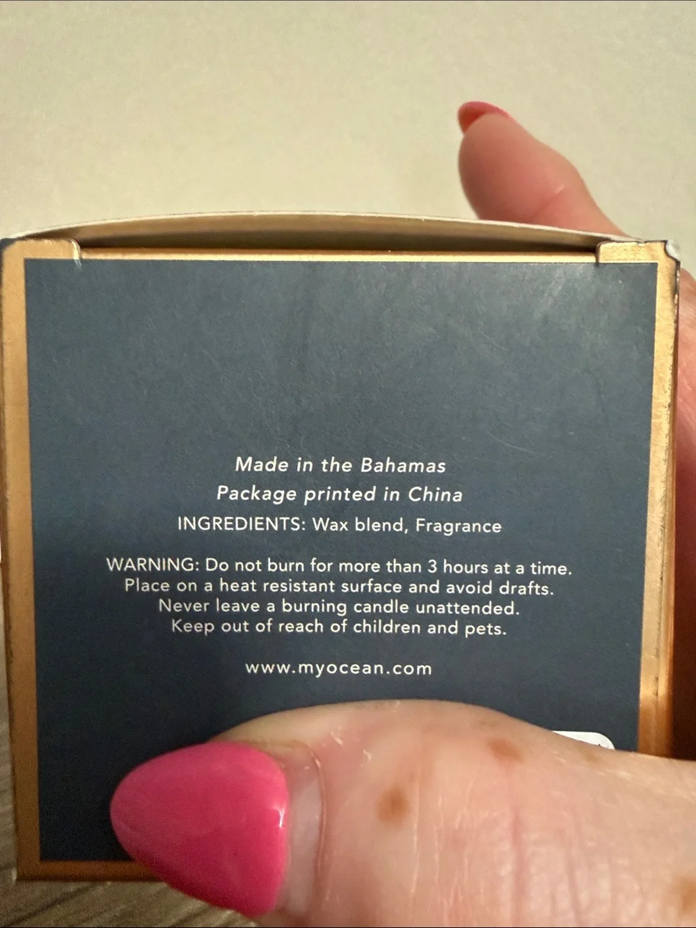 My Ocean - Boutique - Made in Bahamas Coastal - Blue Candle